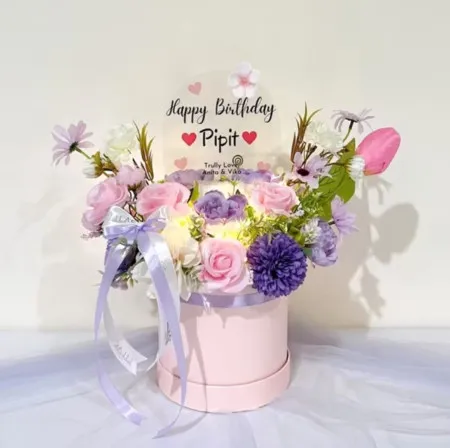 Bloom Box Akrilik Ucapan Ulang Tahun Kutai Barat